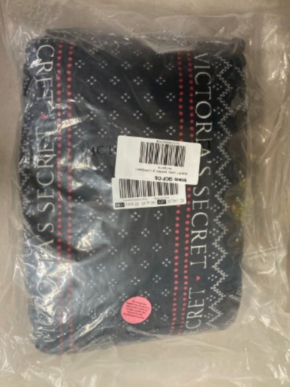 Victoria’s Secret Fair Isle fleece throw blanket NWT CLEARANCE
